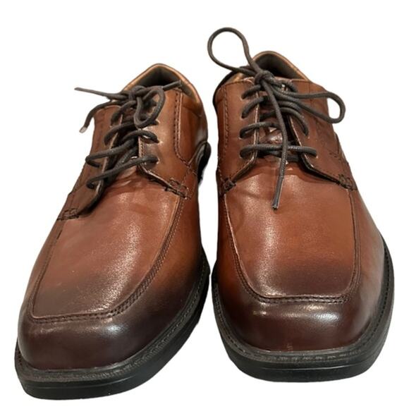 Rockport 2 Apron Toe‎ lace up new brown gradient square toe shoes size 9.5 - Picture 1 of 8